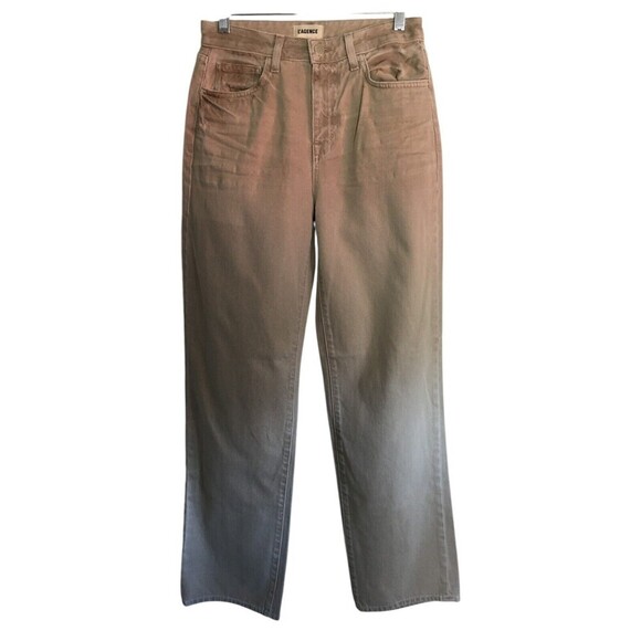 L'Agence Jeans Women's Size 25 Beige Straight Leg 100% Cotton - Picture 1 of 7
